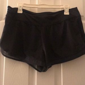 All black nike workout shorts